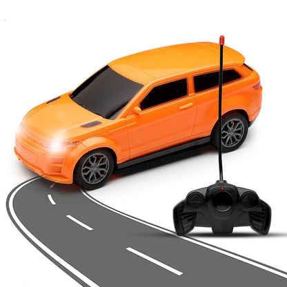 JoyMates New Rechargeable High-Speed Remote Control Car with LED Lights & USB Charging | Durable RC Toy Car for Kids – (Random Color Sent)