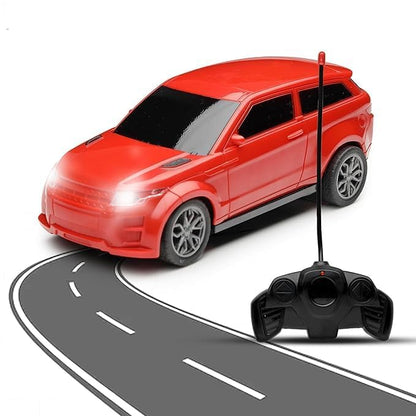 JoyMates New Rechargeable High-Speed Remote Control Car with LED Lights & USB Charging | Durable RC Toy Car for Kids – (Random Color Sent)