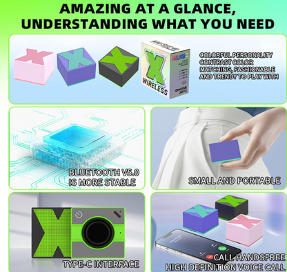 Joy Mates X1 Mini Bluetooth Speaker with Loud Portable Speaker & Rich Bass Perfect 360° Surround Sound (Multicolor)