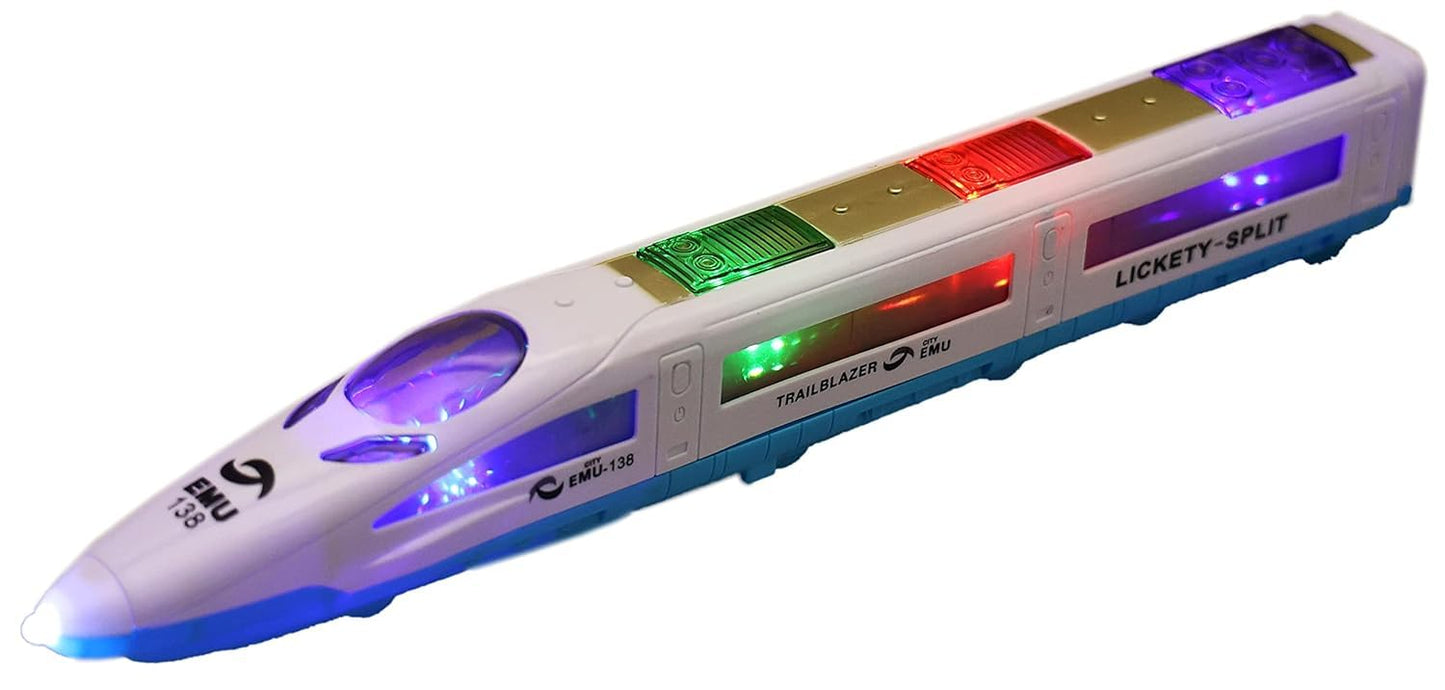 Joy Mates High Speed Bullet Trains for Kids with 3D Flashing Lights & Funny Musical Sounds