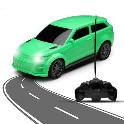 JoyMates New Rechargeable High-Speed Remote Control Car with LED Lights & USB Charging | Durable RC Toy Car for Kids – (Random Color Sent)